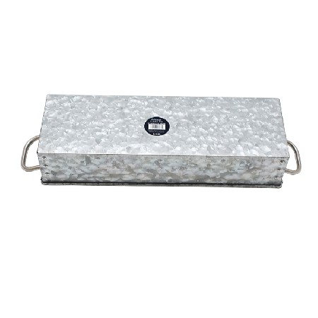 Galvanized steel rectangular tray with inner