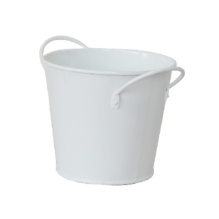 Planting Decoration Storage Galvanized Metal Planter Buckets with Handles